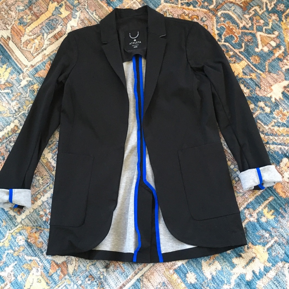 Athleta Black Urban Commute Blazer sz XXS